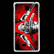 Coque LG F5 Tête de mort shérif