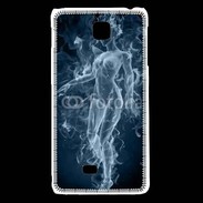 Coque LG F5 Femme en fumée de cigarette