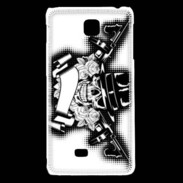 Coque LG F5 Tête de mort Gangster