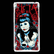 Coque LG F5 Dessin femme gothique