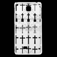 Coque LG F5 Fond croix