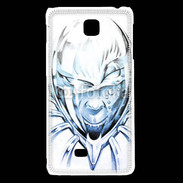 Coque LG F5 Monstre en dessin bleu