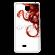 Coque LG F5 Coiffure Cheveux bouclés rouges