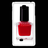 Coque LG F5 Vernis rouge esthéticienne
