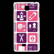 Coque LG F5 Fond symboles couturière