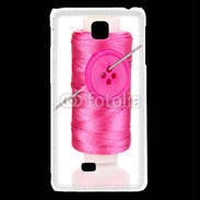 Coque LG F5 Fil à couture rose 