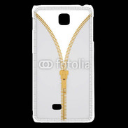 Coque LG F5 Fermetures éclaires coutures 2