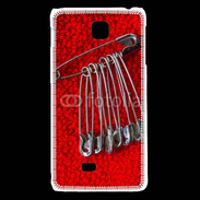 Coque LG F5 Épingles à nourrice couture 