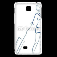 Coque LG F5 Hôtesse de l'air 2