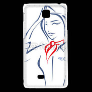 Coque LG F5 Hôtesse de l'air 4