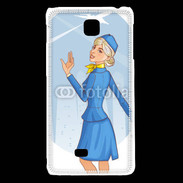 Coque LG F5 Hôtesse de l'air 6