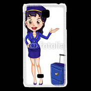 Coque LG F5 Hôtesse de l'air 7