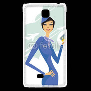 Coque LG F5 Hôtesse de l'air 8