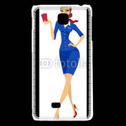 Coque LG F5 Hôtesse de l'air 9