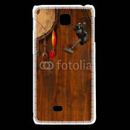 Coque LG F5 Canne à pêche et hameçons pêcheur