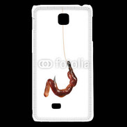 Coque LG F5 Hameçon avec appât pêcheur