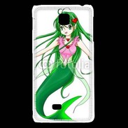 Coque LG F5 Fille manga verte