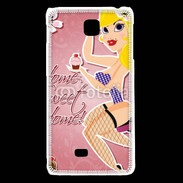 Coque LG F5 Dessin femme sexy style Betty Boop