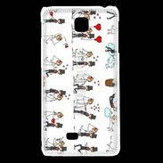Coque LG F5 Bande dessinée de mariés