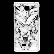 Coque LG F5 visage de gargouille en dessin 25