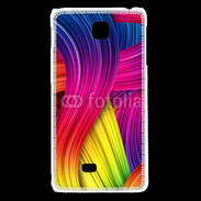 Coque LG F5 Fibres de couleur