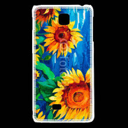 Coque LG F5 Peinture de tournesol