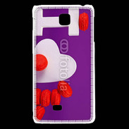 Coque LG F5 I love Macarons