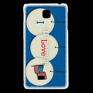 Coque LG F5 I love USA 5