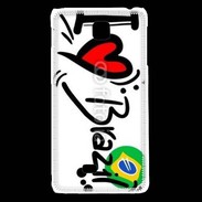 Coque LG F5 I love Brésil 2