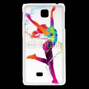 Coque LG F5 Danseuse en couleur