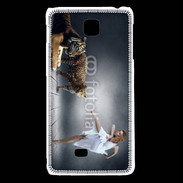 Coque LG F5 Danseuse avec tigre