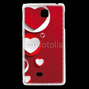 Coque LG F5 Cœur en porcelaine