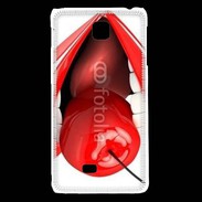 Coque LG F5 Cerise et bouche 2