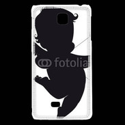 Coque LG F5 Silhouette Cupidon