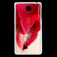 Coque LG F5 Rose et bouche