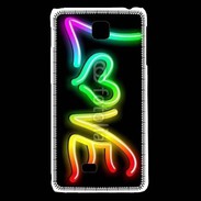Coque LG F5 Love en couleur