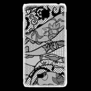 Coque LG F5 Tissus glamour noir et blanc