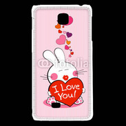 Coque LG F5 I love you Bunny