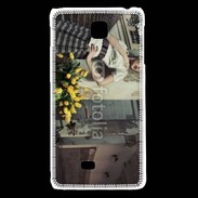 Coque LG F5 Femme glamour quartier de Paris