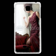 Coque LG F5 femme glamour pensante 2