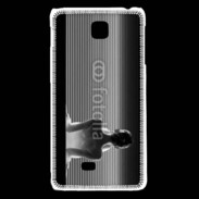 Coque LG F5 femme glamour noir et blanc