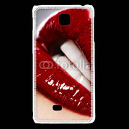 Coque LG F5 Bouche fatale rouge