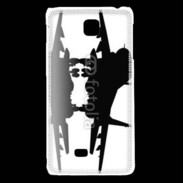 Coque LG F5 Silhouette avion de chasse