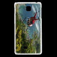 Coque LG F5 Hélicoptère R44