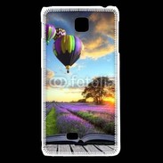 Coque LG F5 Montgolfière et lavande 