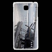 Coque LG F5 Hydravion noir et blanc