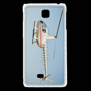 Coque LG F5 Hélicoptère R44 blanc