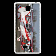 Coque LG F5 Biplan rouge et blanc 10