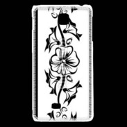 Coque LG F5 Tatouage de fleurs 5
