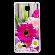 Coque LG F5 Bouquet de fleur sur bois